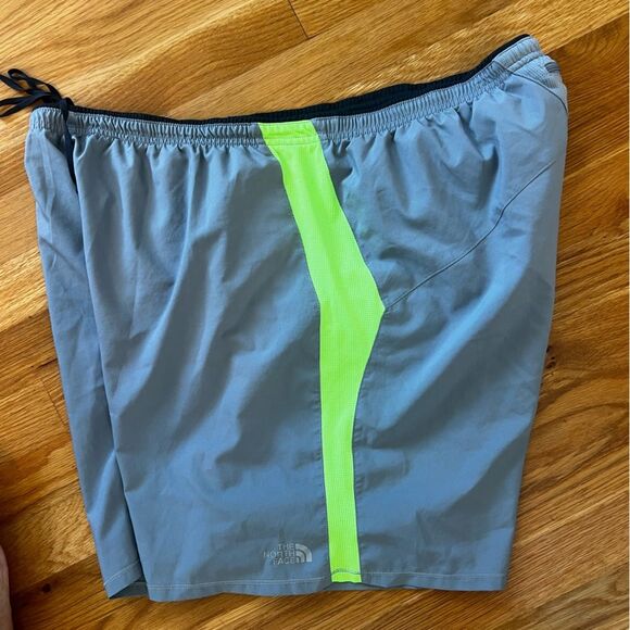 The North Face Mens FlashDry Athletic Shorts Drawstring Athleisure Grey Green XL - Picture 6 of 9